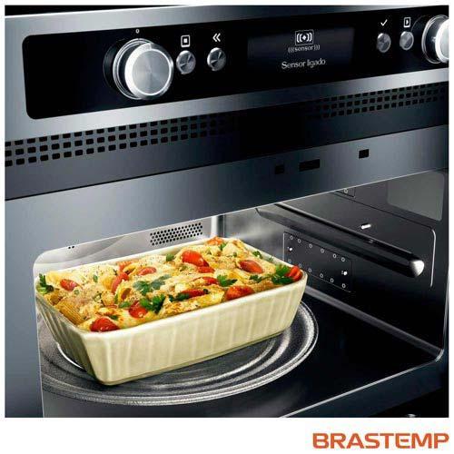Micro-ondas de Embutir Brastemp Gourmand 40 Litros Inox com Sistema 3D e Sensor Cooking - 7