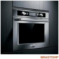 Micro-ondas de Embutir Brastemp Gourmand 40 Litros Inox com Sistema 3D e Sensor Cooking - 1