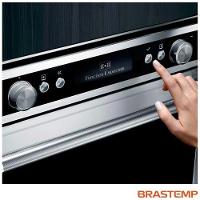 Micro-ondas de Embutir Brastemp Gourmand 40 Litros Inox com Sistema 3D e Sensor Cooking