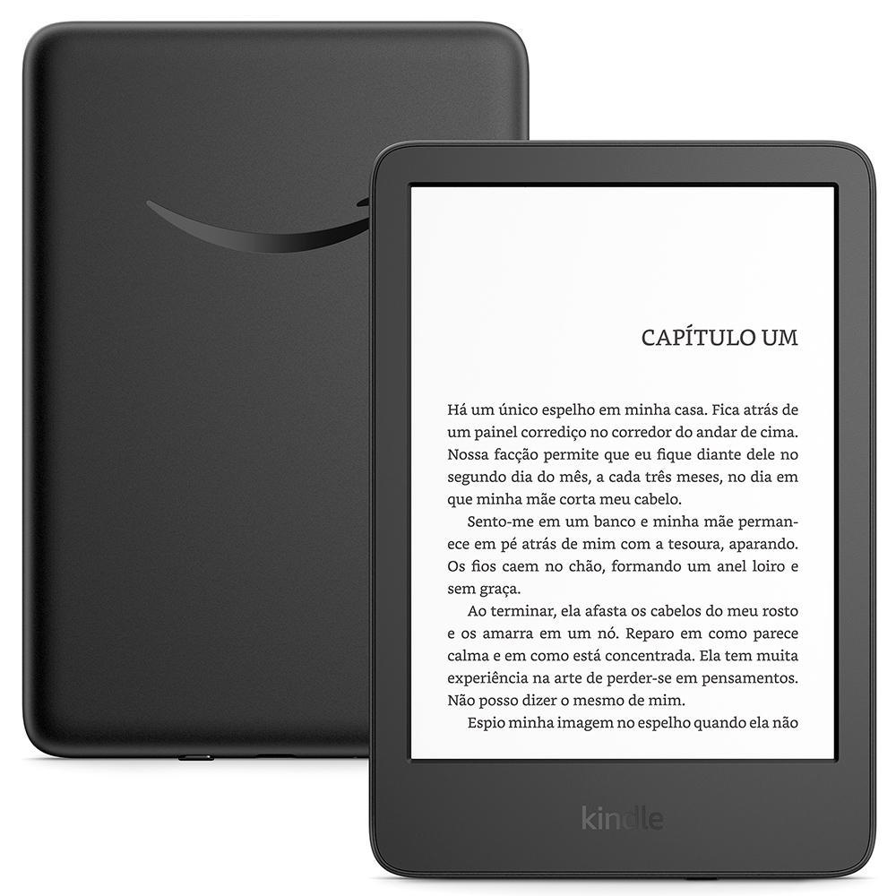Kindle 16GB modelo2024, tela antirreflexo, troca de página rápida, luz ajustável e bateria longa duração, Cor Preto - 1