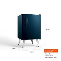 Frigobar Brastemp Retrô 76 Litros Midnight Blue - BRA08HZ - 5