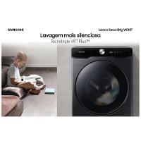 Lava e Seca 18 Kg Samsung Eco Bubble Black Inox Look com 25 Programas de Lavagem - WD18T6500FAZ