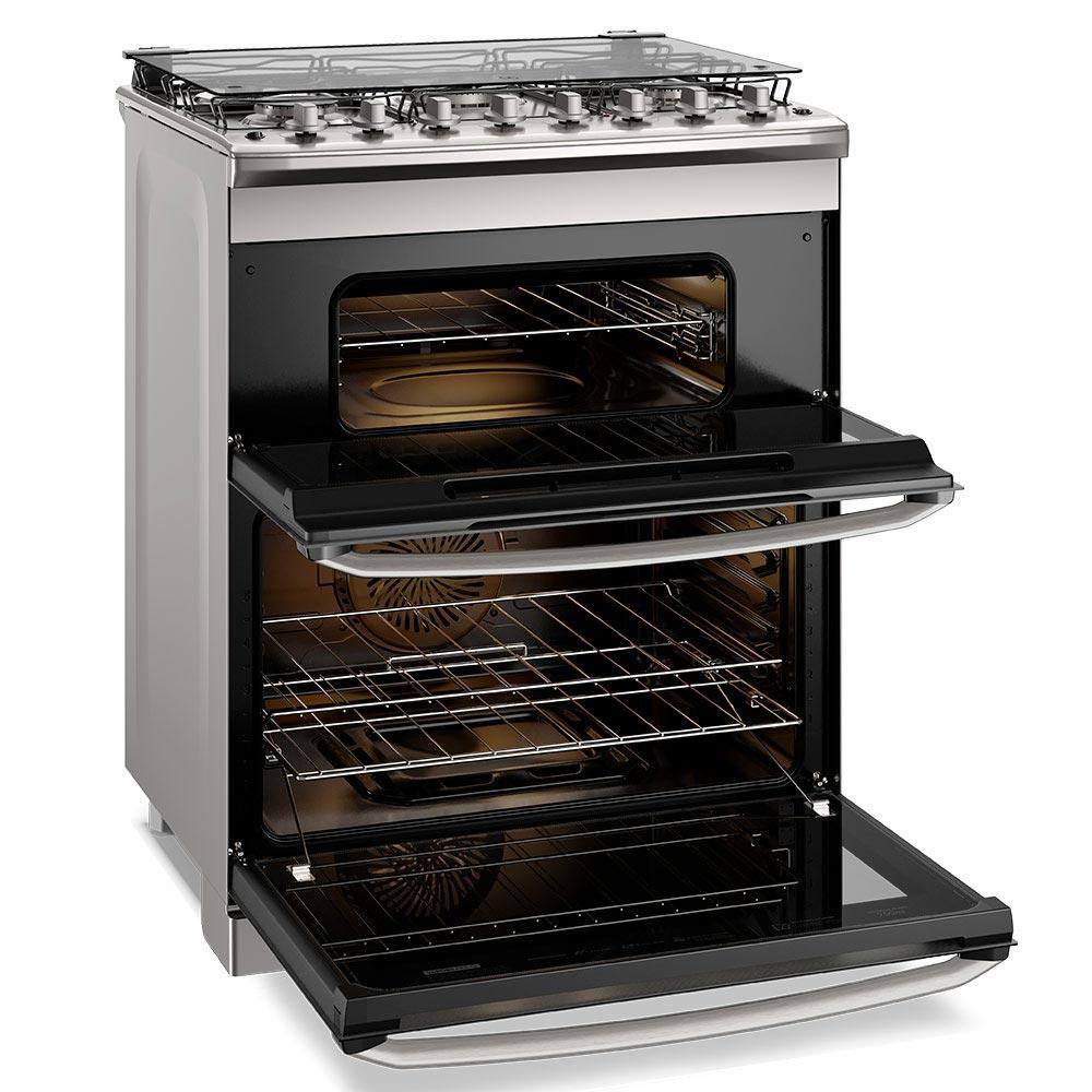 Fogão de Piso Electrolux de 05 Bocas Experience com PerfectCook360 Prata - FE5DC - 9