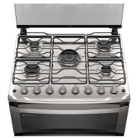 Fogão de Piso Electrolux de 05 Bocas Experience com PerfectCook360 Prata - FE5DC - 5