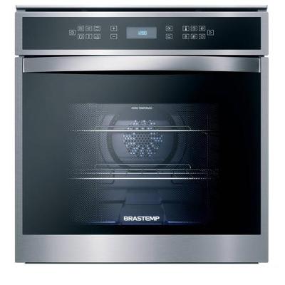 Forno de Embutir Elétrico Brastemp 84 Litros Inox com Convecção e Termômetro Meat Control