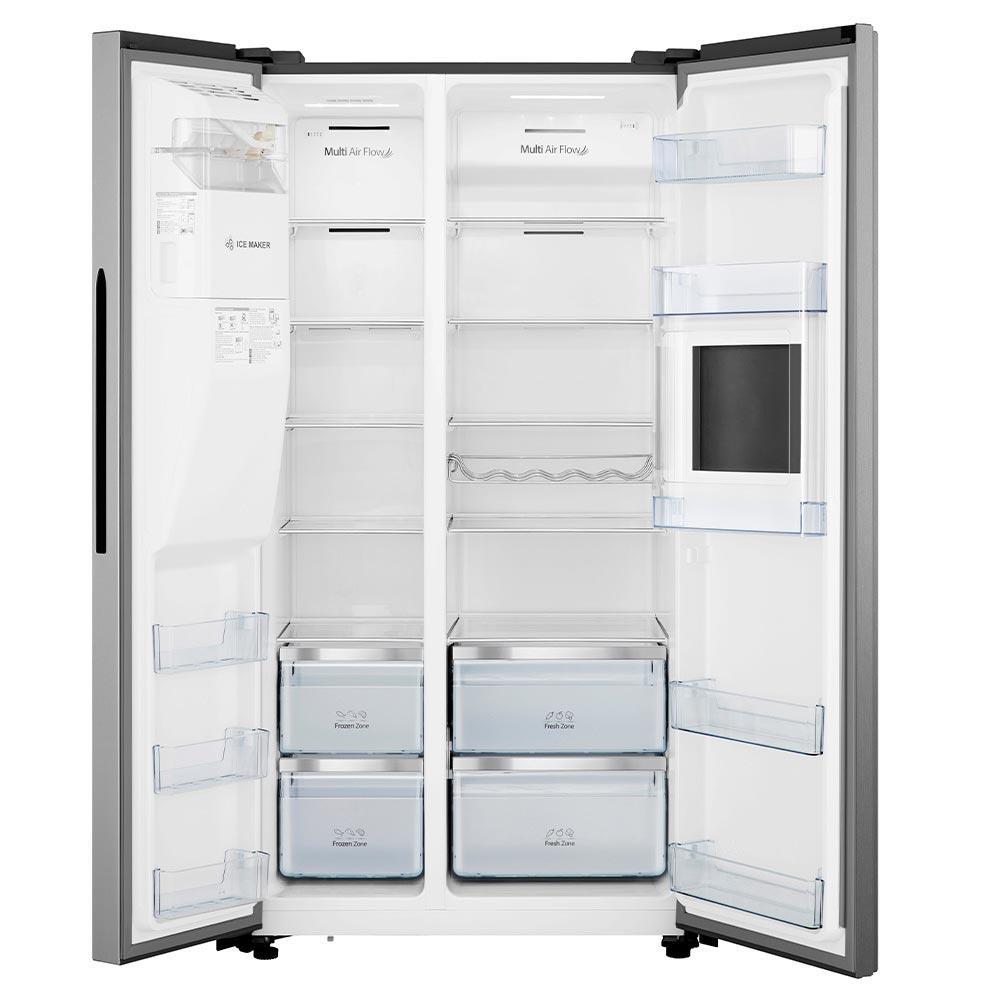 Refrigerador Side By Side Hisense de 02 Portas Frost Free com 533 Litros Inox Look - RS-69W1AIQI - 3
