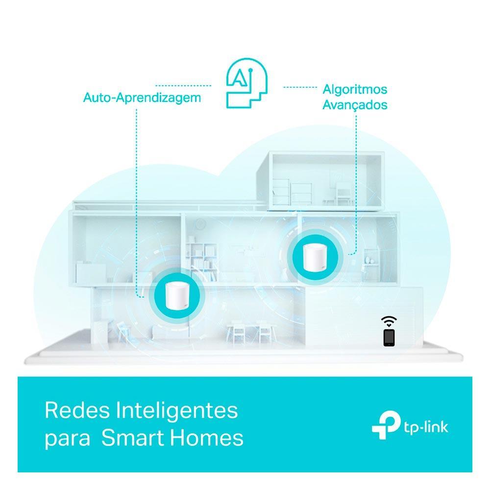 Roteador Wifi Mesh TP-LINK Deco X50 Gigabit Dual-Band AX3000 com 02 Unidades - 4