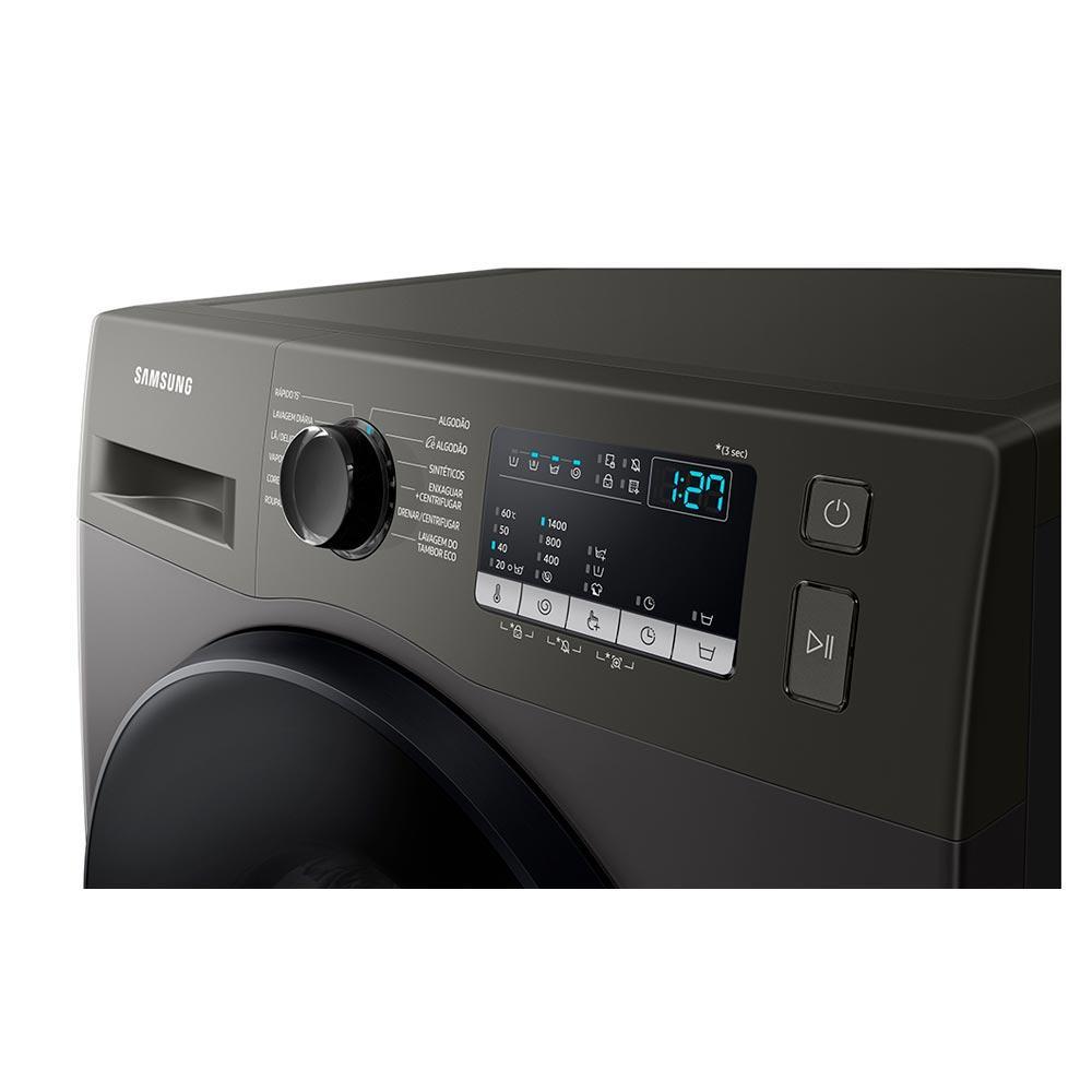 Lavadora de Roupas Samsung 11 Kg Digital Inverter Inox Look com 12 Programas de Lavagem - WW11T4040BX - 4