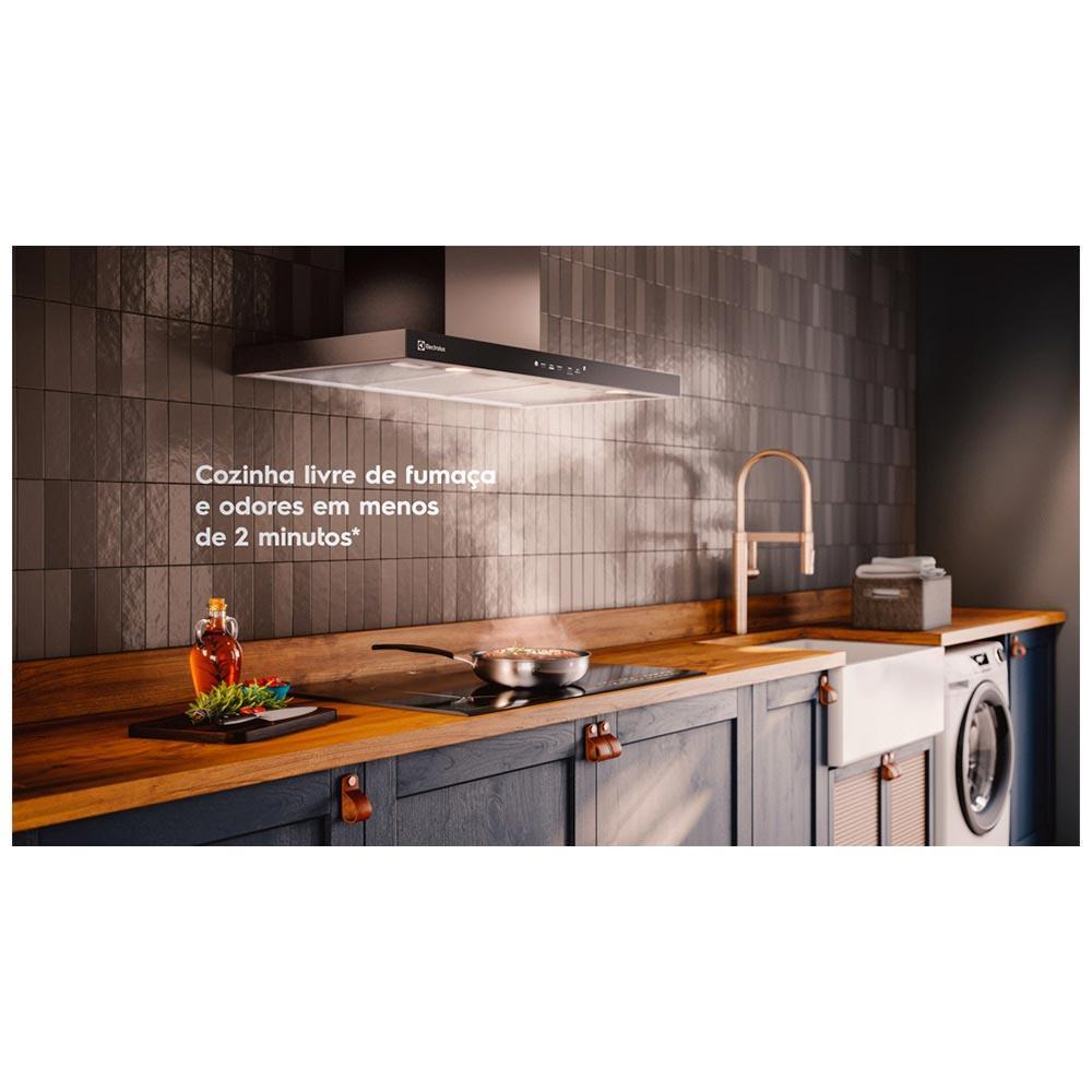 Coifa de Parede Electrolux Experience Hob2Hood 90cm Inox- CE9TF - 5