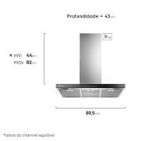 Coifa de Parede Electrolux Experience Hob2Hood 90cm Inox- CE9TF - 2