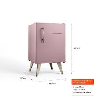 Frigobar Brastemp Retrô 76 Litros Rose Quartz - BRA08HO - 6
