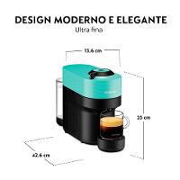 Cafeteira Nespresso Vertuo POP Verde Acqua para Café Espresso Manual - GCV2BR - 3