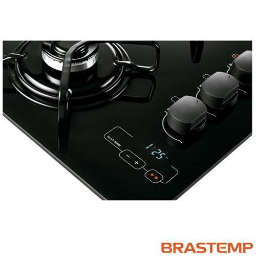 Cooktop Brastemp 4 Bocas, á Gás, Acendimento Super Automático, Touch Timer, Mega Chama - Preto - BRBDT62AEUNA - 5