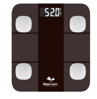 Balança Digital Smart Bioimpedância Relaxmedic para até 180 kg - RM-BD0263A