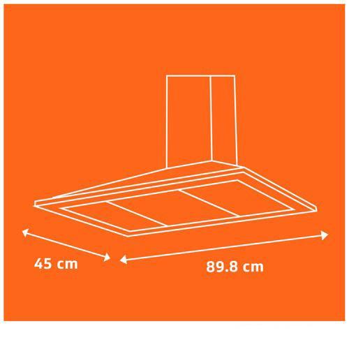 Coifa de Parede Brastemp 90 cm Inox Piramidal 5 e 6 Bocas Duplo Filtro BAI91BR - 3