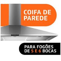Coifa de Parede Brastemp 90 cm Inox Piramidal 5 e 6 Bocas Duplo Filtro BAI91BR - 2
