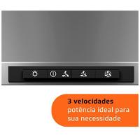 Coifa de Parede Brastemp 90 cm Inox Piramidal 5 e 6 Bocas Duplo Filtro BAI91BR - 6