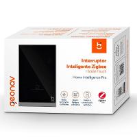 Interruptor Inteligente 1 Tecla Conexão Zigbee Compatível com Assistente de voz, IOS e Android Preto - Geonav - 7