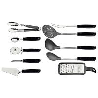 Jogo de Utensílios 10 Peças Utilitá em Aço Inox e Poliporpileno - Tramontina - 1