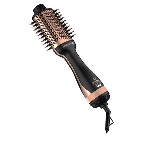 Escova Secadora Gama Italy Stylish Keration Brush 3D Preta e Cobre Metálico - KERATION - 1