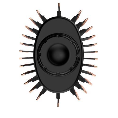 Escova Secadora Gama Italy Stylish Keration Brush 3D Preta e Cobre Metálico - KERATION - 2