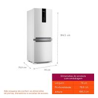Refrigerador Brastemp Inverse Frost Free A+++ 447 Litros Branco com Smart Flow e Fresh Box - BRE57FB - 3