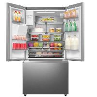 Refrigerador French Door Hisense de 03 Portas Frost Free com 536 Litros Inox - RF-79W1AIQS - 2