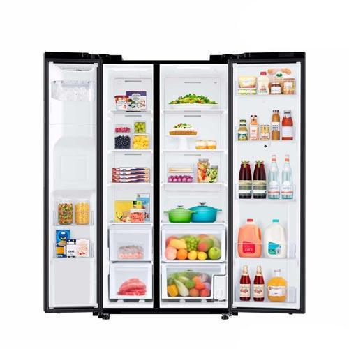 Refrigerador Side by Side Family Samsung de 02 Portas Frost Free, 585 Litros, Painel Eletrônico, Inox e Preto - RS5 - 2