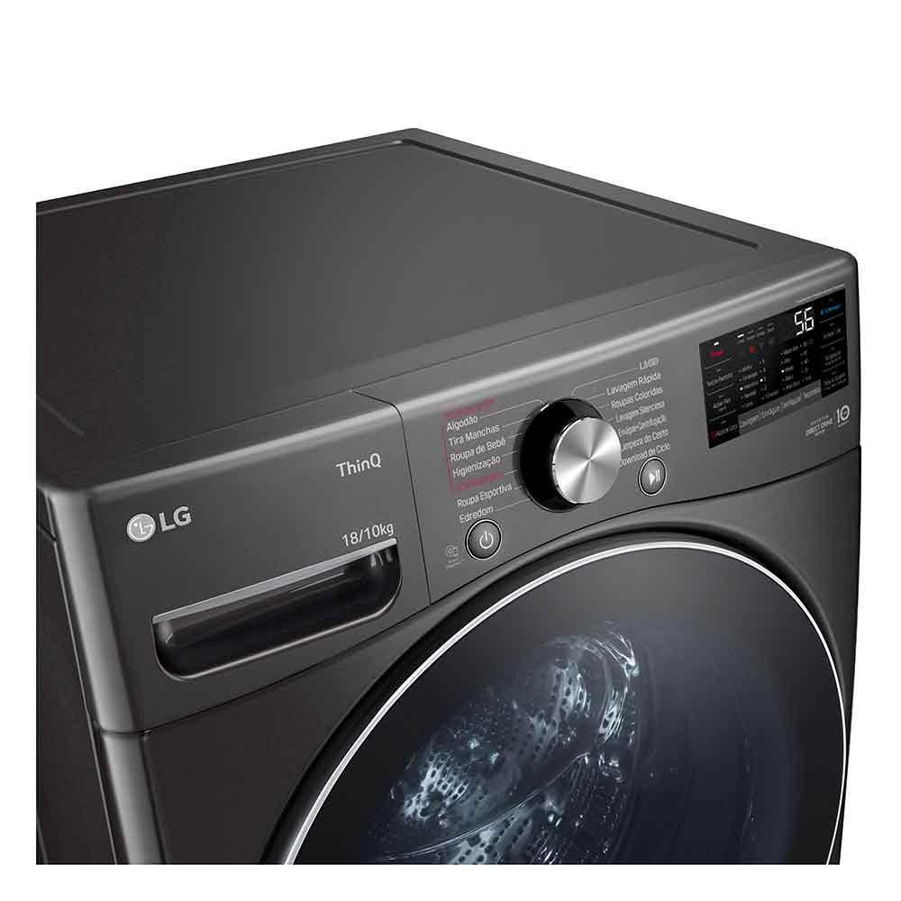 Lava e Seca 18Kg LG Smart Black Inox com 14 Programas de Lavagem - WD18BV - 7