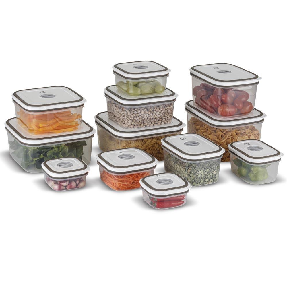 Jogo de Potes Herméticos Transparente em Polipropileno com 12 Peças - Electrolux - 2