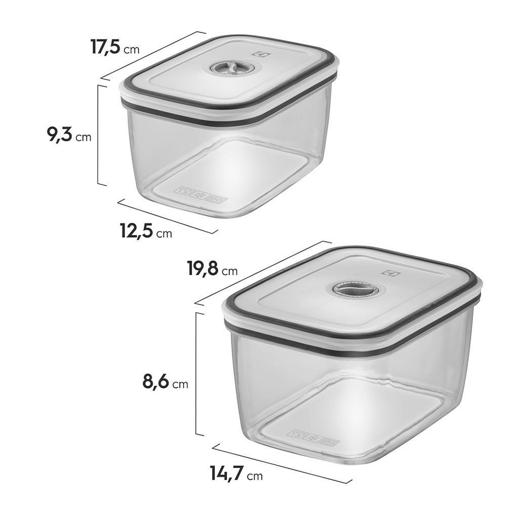 Jogo de Potes Herméticos Transparente em Polipropileno com 12 Peças - Electrolux - 3