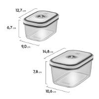 Jogo de Potes Herméticos Transparente em Polipropileno com 12 Peças - Electrolux
