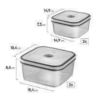 Jogo de Potes Herméticos Transparente em Polipropileno com 12 Peças - Electrolux - 5