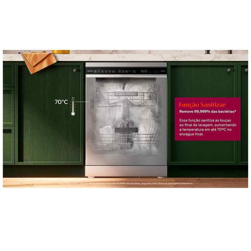 Lava-Louças Brastemp com Power Clean Inox com 15 Serviços, 05 Programas de Lavagem - BLF62A - 5