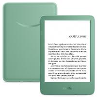 Kindle 16GB modelo2024, tela antirreflexo, troca de página rápida, luz ajustável e bateria longa duração, Cor Verde - 1
