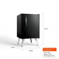 Frigobar Brastemp Retrô 76 Litros Classic Black - BRA08HE - 3