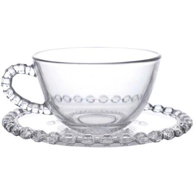 Conjunto de Xícaras com 08 Peças em Cristal Diamante 200ml - L Hermitage