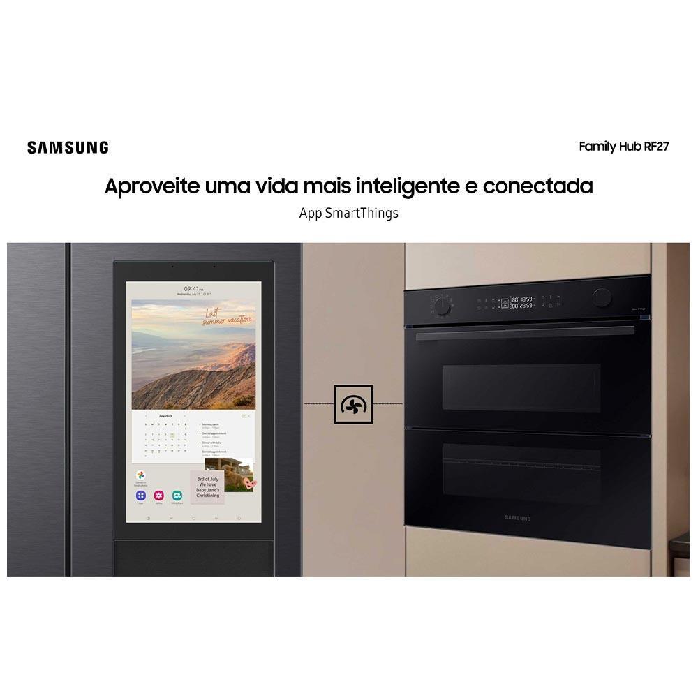 Refrigerador Family Hub Smart French Door RF27 Samsung Frost Free com Soundbar 564 Litros Black Inox - RF27CG5910B1 - 5