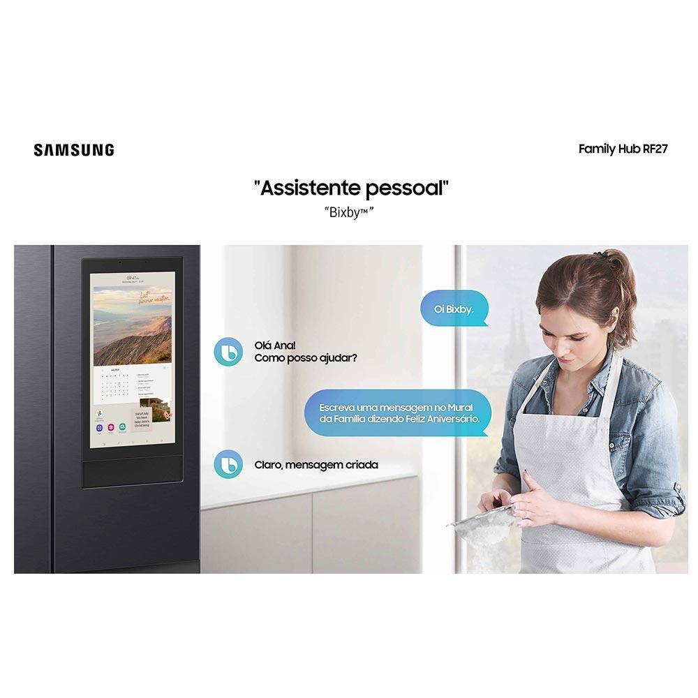 Refrigerador Family Hub Smart French Door RF27 Samsung Frost Free com Soundbar 564 Litros Black Inox - RF27CG5910B1 - 6