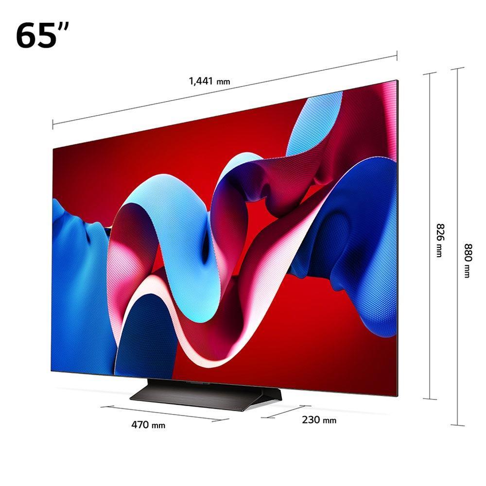 Smart TV 4K LG OLED Evo 65" Polegadas OLED65C4, Processador a9 Ger7, AI, Painel 144Hz e Design Ultra Slim - 3