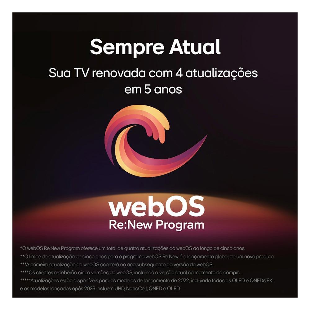 Smart TV 4K LG OLED Evo 65" Polegadas OLED65C4, Processador a9 Ger7, AI, Painel 144Hz e Design Ultra Slim - 9