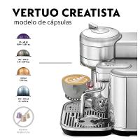 Máquina de Café Nespresso Vertuo Creatista em Aço Inoxidável para Café Espresso - GCV5BR