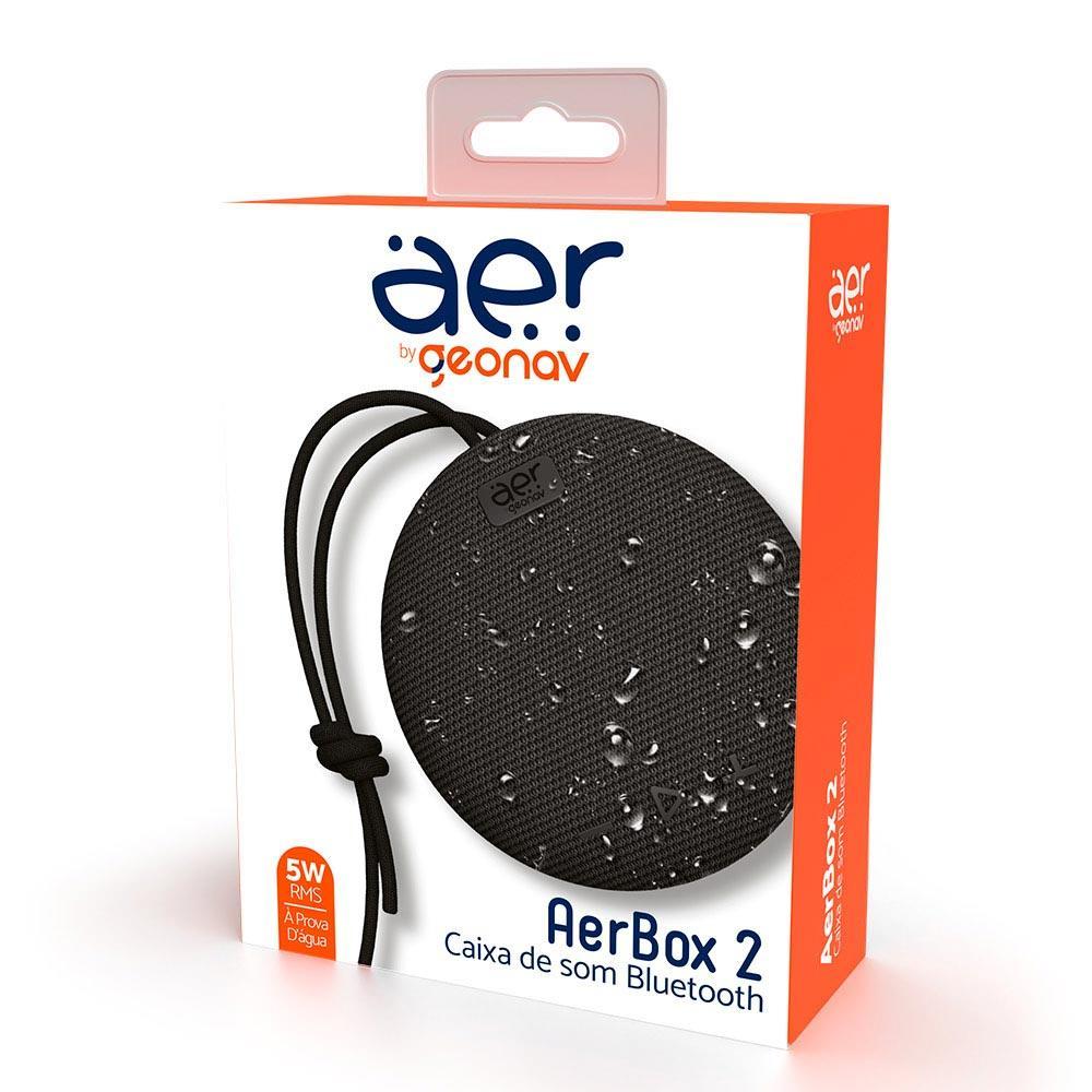Caixa de Som Bluetooth Geonav AerBox 2 TWS com Potência de 5W RMS Preta - AERCX02 - 3
