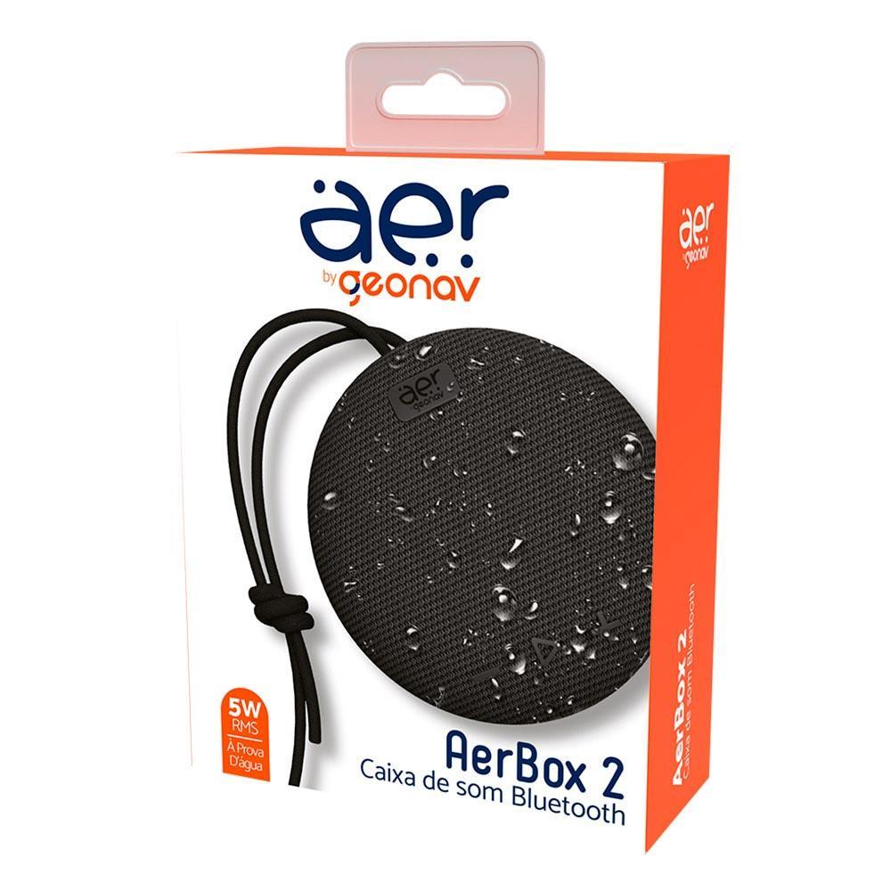 Caixa de Som Bluetooth Geonav AerBox 2 TWS com Potência de 5W RMS Preta - AERCX02 - 4