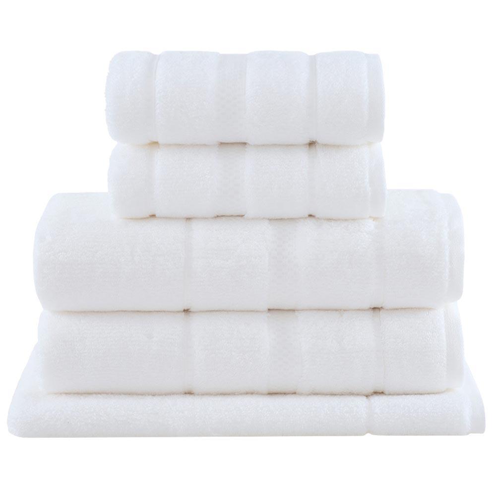 Jogo de Toalhas de Banho com 05 Peças Vison Dual Air Branco - Buddemeyer - 1