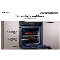 Forno Elétrico de Embutir Samsung com 76 Litros, Grill, Função Airfryer e Wi-Fi Preto - NV7B4545SAK