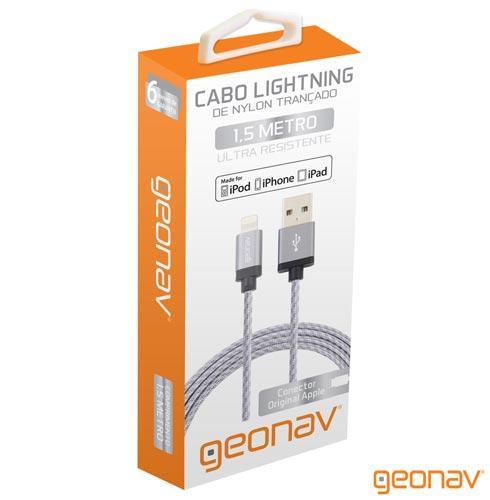 Cabo Lightning MFi Geonav para iPhone, iPad e iPod com 1,5 Metros - Geonav - LIGH10T - 3