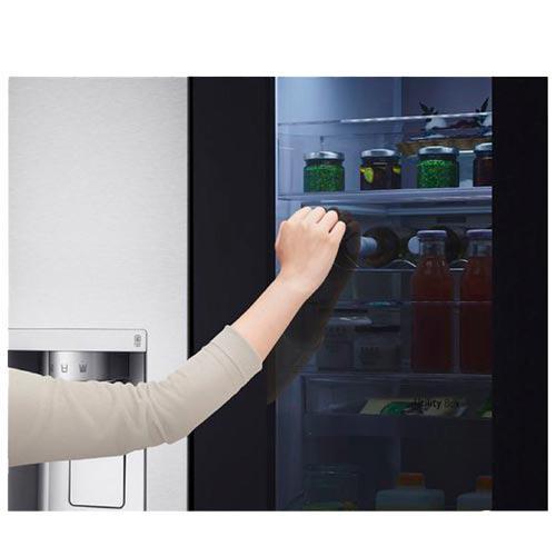 Refrigerador Side By Side LG de 03 Portas Frost Free com 598 Litros InstaView Aço Escovado - GC-X257CSH - 5