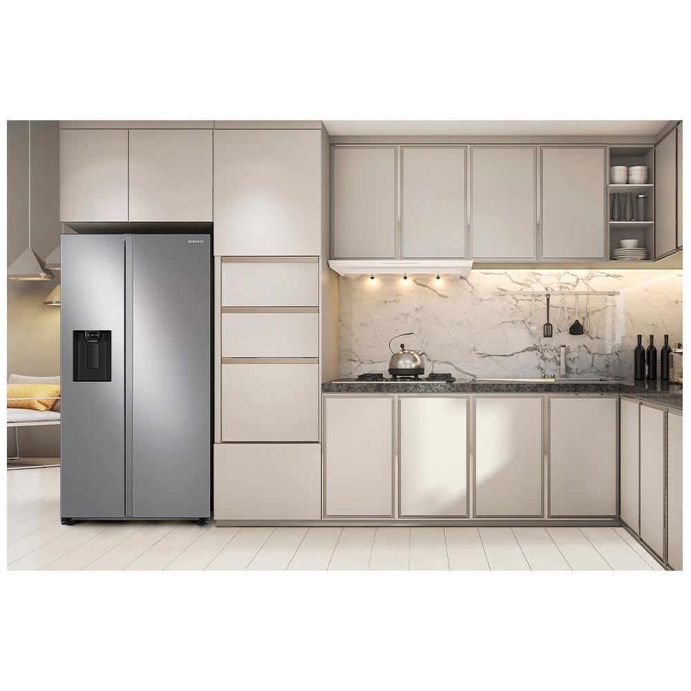 Refrigerador RS60 Samsung Side by Side Inverter 602 Litros com All Around CoolingT e SpaceMaxT Inox Look - RS60T520 - 7