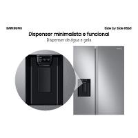 Refrigerador RS60 Samsung Side by Side Inverter 602 Litros com All Around CoolingT e SpaceMaxT Inox Look - RS60T520 - 6
